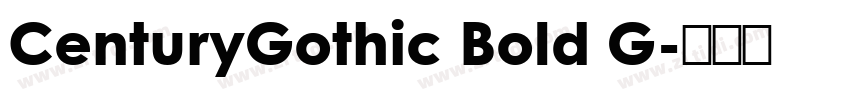 CenturyGothic Bold G字体转换
